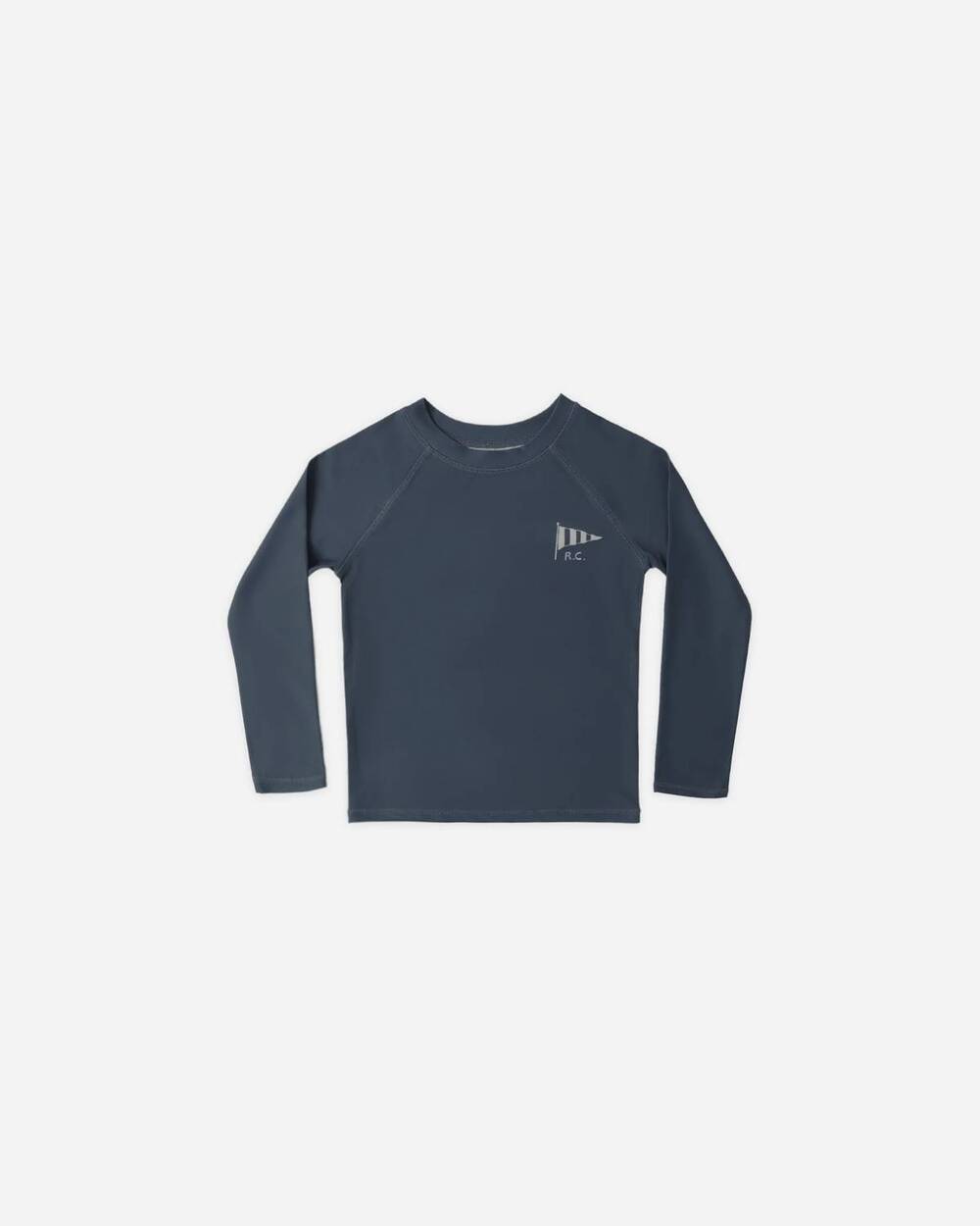 NEW RYLEE + CRU kid's long sleeve rashguard in navy